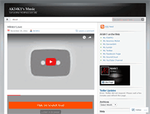 Tablet Screenshot of aki4k1music.wordpress.com