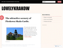 Tablet Screenshot of lovelykrakow.wordpress.com