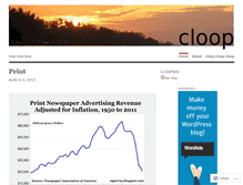 Tablet Screenshot of cloop.wordpress.com