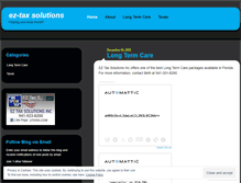 Tablet Screenshot of eztaxsolutionsinc.wordpress.com