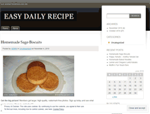 Tablet Screenshot of easydailyrecipe.wordpress.com