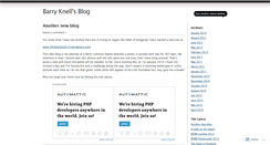 Desktop Screenshot of barryknell.wordpress.com