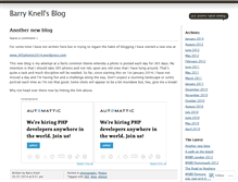 Tablet Screenshot of barryknell.wordpress.com
