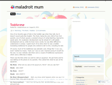 Tablet Screenshot of maladroitmum.wordpress.com