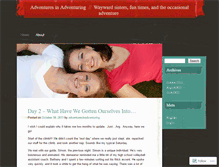 Tablet Screenshot of adventuresinadventuring.wordpress.com