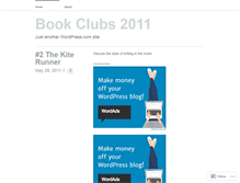 Tablet Screenshot of bookclubs2011.wordpress.com