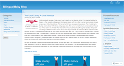 Desktop Screenshot of bilingualbabyblog.wordpress.com