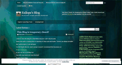 Desktop Screenshot of exilope.wordpress.com