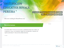 Tablet Screenshot of institucioneducativaboyaca.wordpress.com