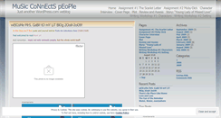 Desktop Screenshot of musiconnections.wordpress.com