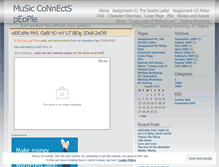 Tablet Screenshot of musiconnections.wordpress.com