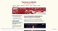 Desktop Screenshot of flamencoenmadrid.wordpress.com