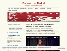 Tablet Screenshot of flamencoenmadrid.wordpress.com