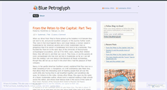 Desktop Screenshot of bluepetroglyph.wordpress.com