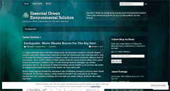 Desktop Screenshot of essentialgreen.wordpress.com