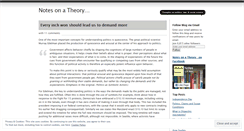 Desktop Screenshot of notesonatheory.wordpress.com