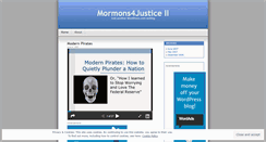 Desktop Screenshot of mormons4justice.wordpress.com