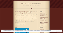 Desktop Screenshot of ifdpagcapacitacion.wordpress.com