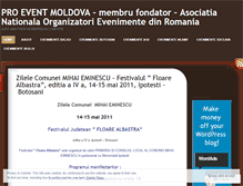 Tablet Screenshot of proeventmoldova.wordpress.com