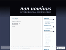 Tablet Screenshot of nonnominus.wordpress.com