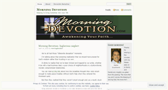 Desktop Screenshot of morningdevotion.wordpress.com