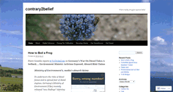 Desktop Screenshot of contrary2belief.wordpress.com