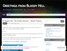 Tablet Screenshot of greetingsfrombloodyhell.wordpress.com