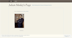 Desktop Screenshot of julianmosley.wordpress.com
