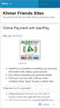 Mobile Screenshot of khmerfriends.wordpress.com