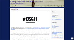 Desktop Screenshot of desigualdadesensalud.wordpress.com