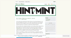 Desktop Screenshot of hintofmint.wordpress.com