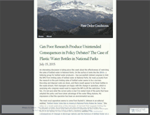 Tablet Screenshot of firstorderconditions.wordpress.com