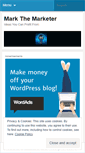 Mobile Screenshot of markthemarketer.wordpress.com