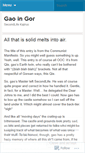 Mobile Screenshot of gaoingor.wordpress.com
