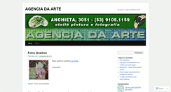 Desktop Screenshot of agenciadaarte.wordpress.com