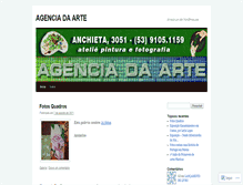 Tablet Screenshot of agenciadaarte.wordpress.com