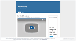 Desktop Screenshot of mixmachine.wordpress.com