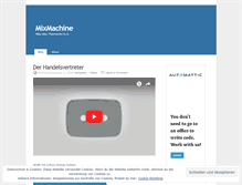 Tablet Screenshot of mixmachine.wordpress.com