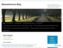 Tablet Screenshot of manoeloliveira.wordpress.com