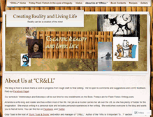 Tablet Screenshot of createrealitylivelife.wordpress.com