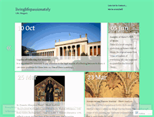 Tablet Screenshot of livinglifepassionately.wordpress.com