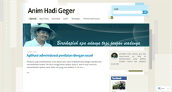 Desktop Screenshot of animhadi.wordpress.com