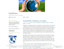 Tablet Screenshot of earthsense.wordpress.com