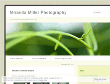 Tablet Screenshot of mirandamillerphotography.wordpress.com