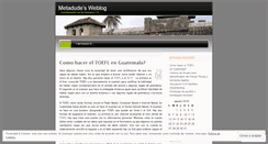 Desktop Screenshot of metadude.wordpress.com