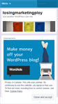 Mobile Screenshot of losingmarketingploy.wordpress.com