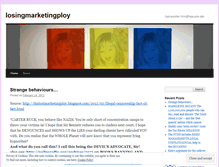 Tablet Screenshot of losingmarketingploy.wordpress.com