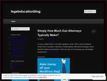 Tablet Screenshot of legaleducationblog.wordpress.com