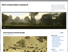 Tablet Screenshot of birdconservationresearch.wordpress.com