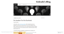 Desktop Screenshot of goleads.wordpress.com